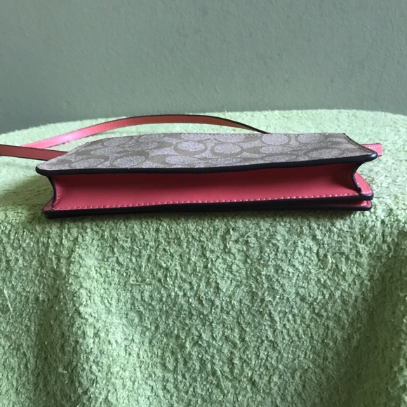 Coach Signature Leather Crossbody Mini Convertible Clutch Bag - Picture 11 of 14